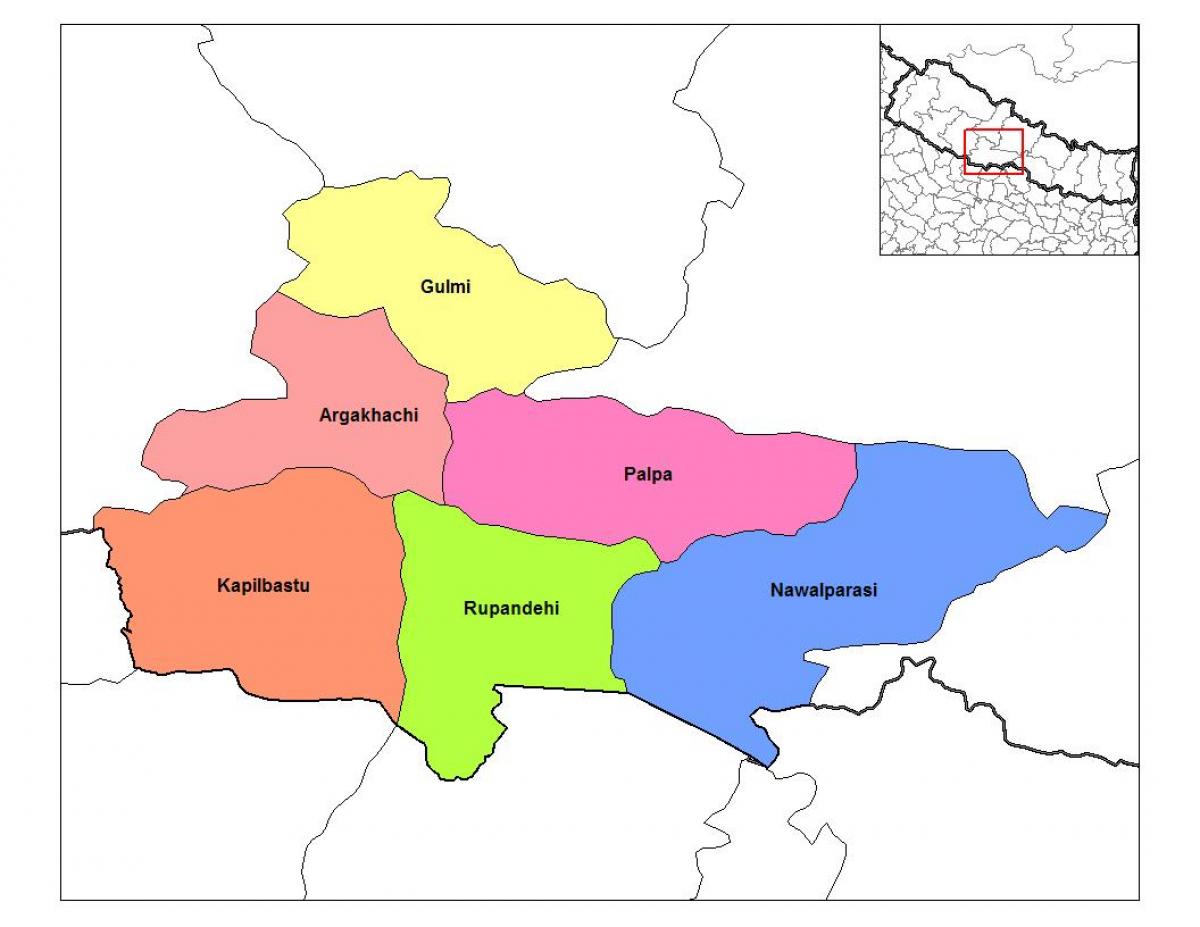 નકશો rupandehi નેપાળ