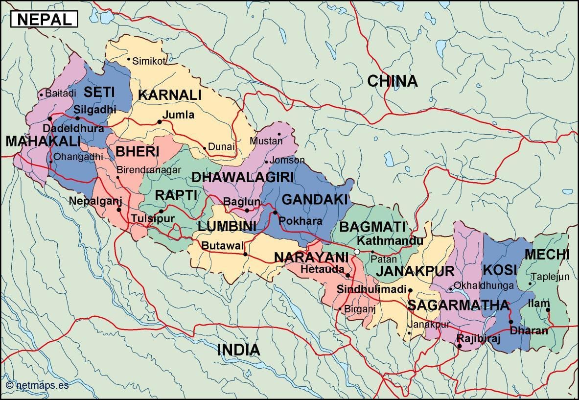 નકશો ડિજિટલ નેપાળ