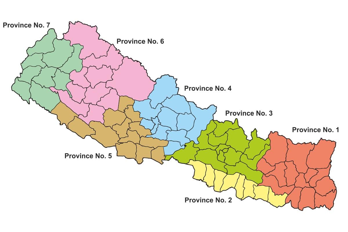 રાજ્ય નકશો નેપાળ