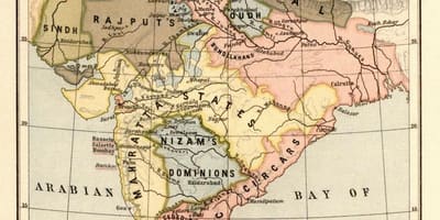નકશો નેપાળ પહેલાં 1816