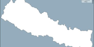 નકશો ખાલી નેપાળ