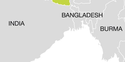 વિશ્વ નકશો દર્શાવે નેપાળ