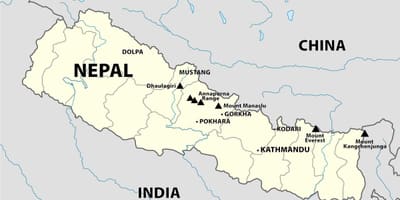 નકશો નેપાળ હિમાલય