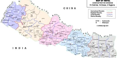 નકશો નેપાળ vdc