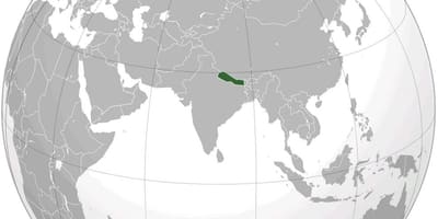 નકશો પૃથ્વી નેપાળ
