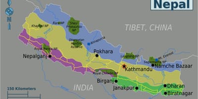 માઉન્ટ એવરેસ્ટ નેપાળ નકશો